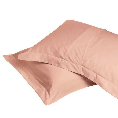 Set de Fundas Shams 415 Hilos Percal 100% Algodón Pima | Palo Rosa