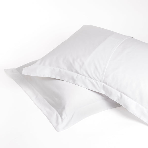 Set de Fundas Shams 400 Hilos Satén 100% Algodón Pima | Blanco