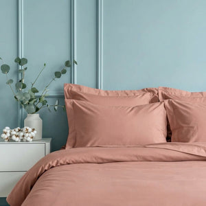 Set de Funda Duvet 415 Hilos Percal 100% Algodón Pima | Palo Rosa