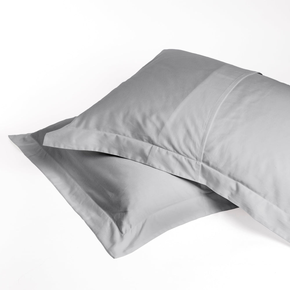 Set de Fundas Shams 415 Hilos Percal 100% Algodón Pima | Plateado