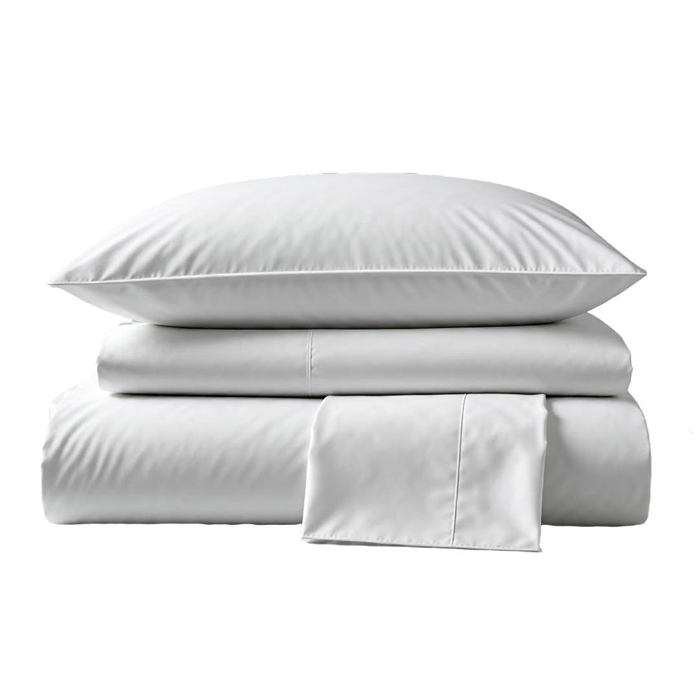 Sábanas 400 Hilos Satén 100% Algodón Pima | Blanco Colección I.U.
