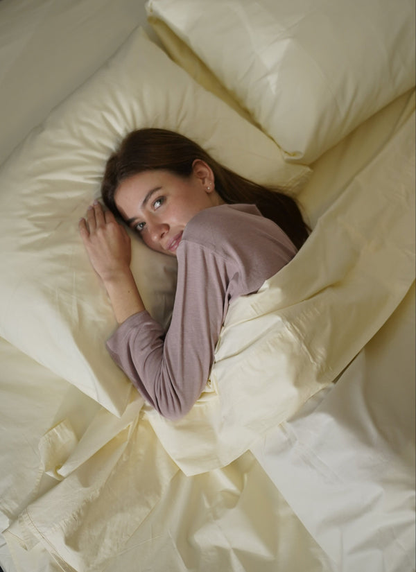 Funda Duvet 400 Hilos Satén 100% Algodón Pima | Crema