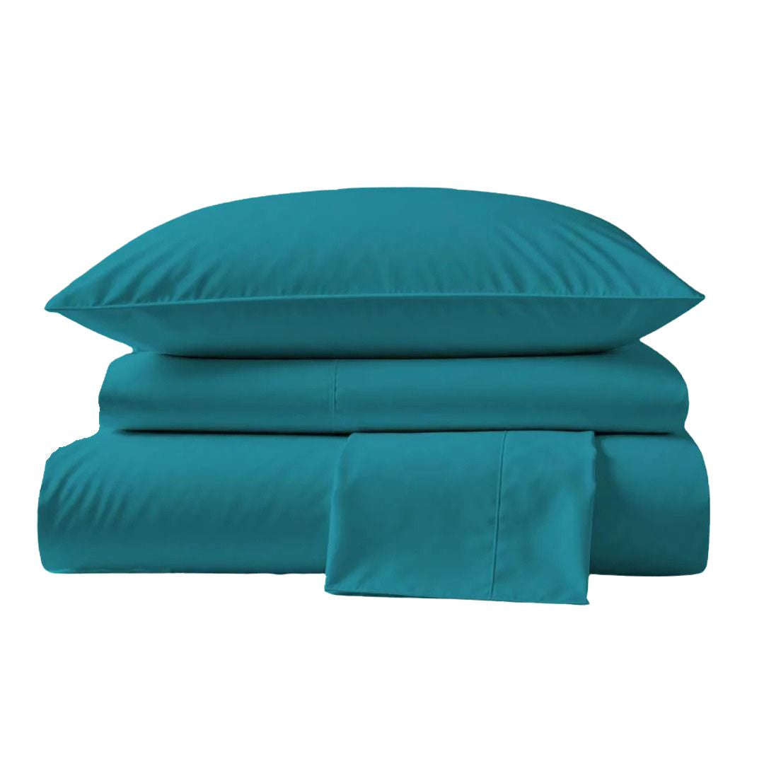 Sábanas 415 Hilos Percal 100% Algodón Pima | Turquesa