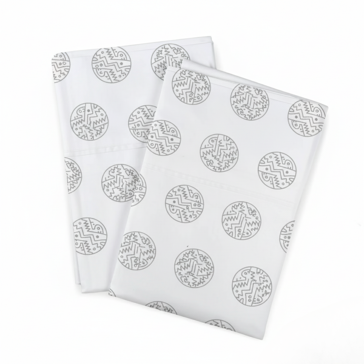 Fundas de Almohada 400 Hilos Satén 100% Algodón Pima | Inti Gris Colección I.U.