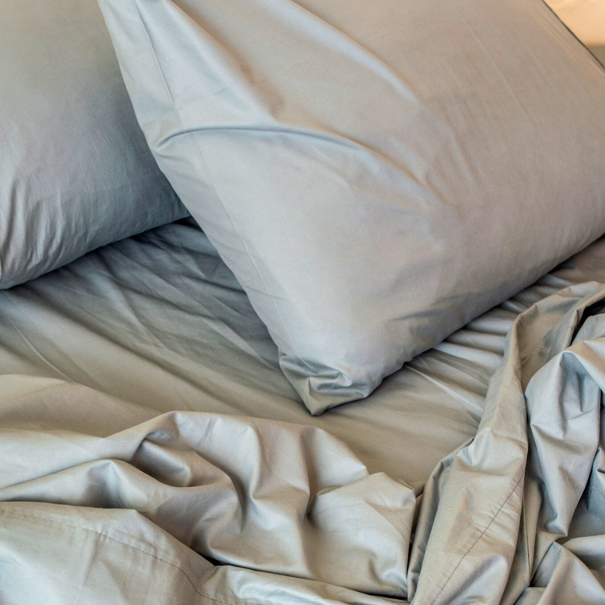 Fundas de Almohada 285 Hilos Percal 100% Algodón Pima | Plateado