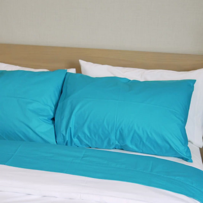 Fundas de Almohada 285 Hilos Percal 100% Algodón Pima | Turquesa
