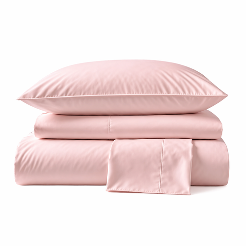 Sábanas 415 Hilos Percal 100% Algodón Pima | Rosa Pastel