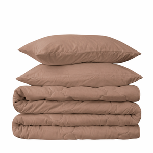 Set de Funda Duvet 415 Hilos Percal 100% Algodón Pima | Cocoa