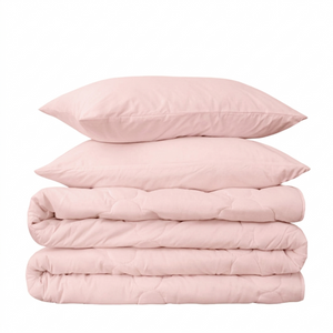 Set de Funda Duvet 415 Hilos Percal 100% Algodón Pima | Rosa Pastel