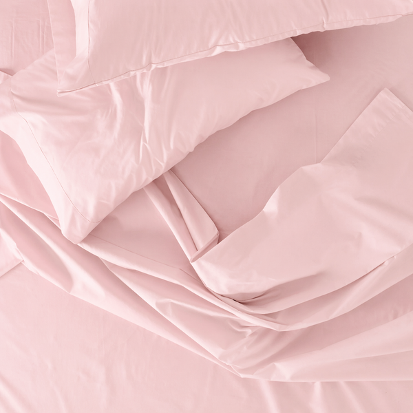 Sábanas 415 Hilos Percal 100% Algodón Pima | Rosa Pastel