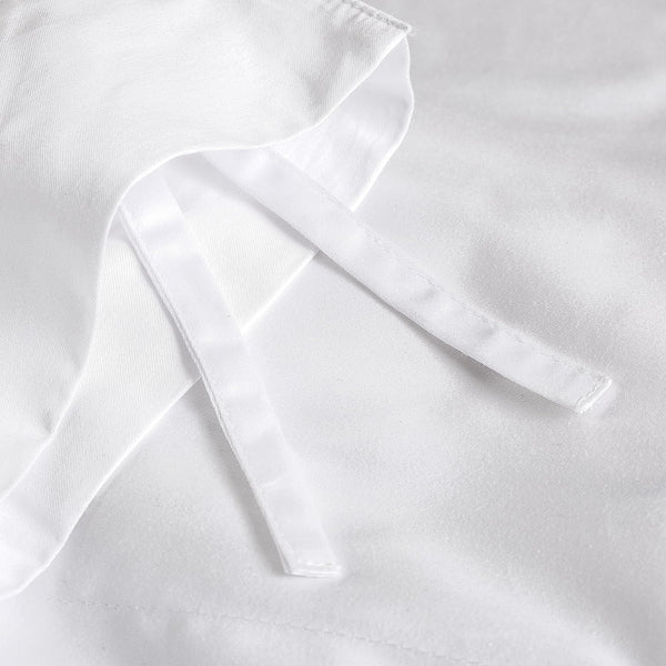Set de Funda Duvet 250 Hilos Percal 100% Algodón Pima | Blanco