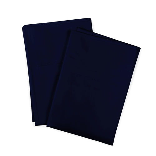 Fundas de Almohada 285 Hilos Percal 100% Algodón Pima | Azul Marino
