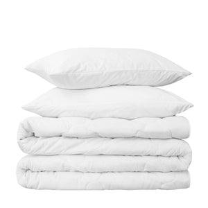 Set de Funda Duvet 250 Hilos Percal 100% Algodón Pima | Blanco