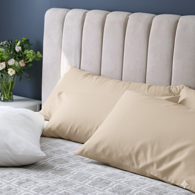 Fundas de Almohada 600 Hilos Satén 100% Algodón Pima | Anís