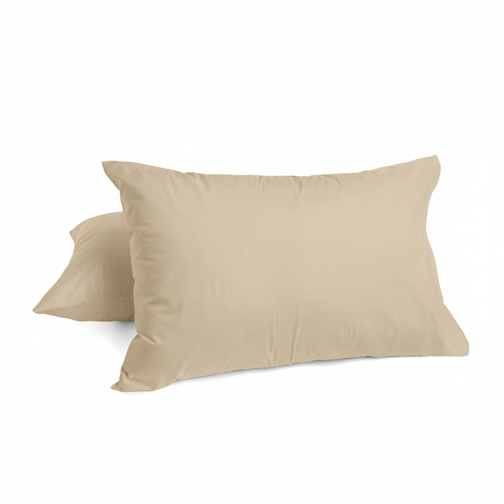 Fundas de Almohada Termoregulables 600 Hilos Satén 100% Algodón Pima | Anís