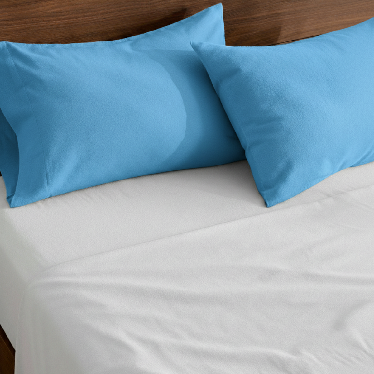 Fundas de Almohada 285 Hilos Percal 100% Algodón Pima | Cielo