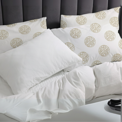 Fundas de Almohada 285 Hilos Percal 100% Algodón Pima | Inti Anís Colección I.U.