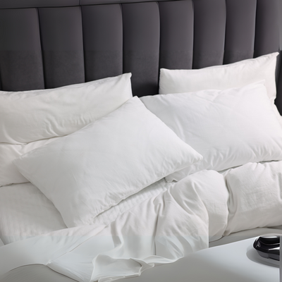 Fundas de Almohada 400 Hilos Satén 100% Algodón Pima | Blanco