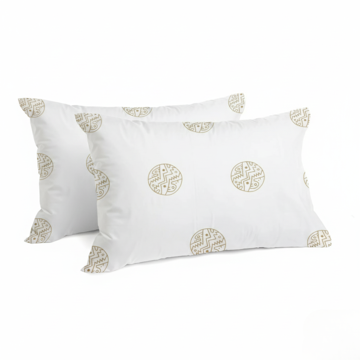 Fundas de Almohada 285 Hilos Percal 100% Algodón Pima | Inti Anís Colección I.U.