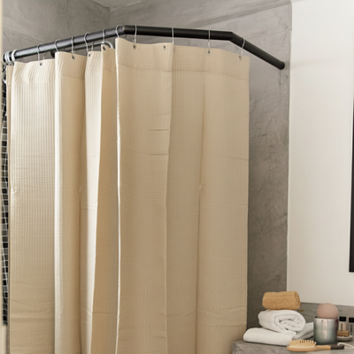 Cortinas de Ducha en Waffle 100% Bambú