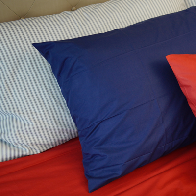 Fundas de Almohada 415 Hilos Percal 100% Algodón Pima | Azul Profundo