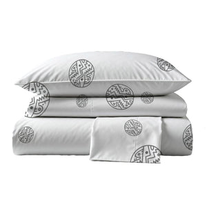 Sábanas 400 Hilos Satén 100% Algodón Pima | Inti Gris Colección I.U.