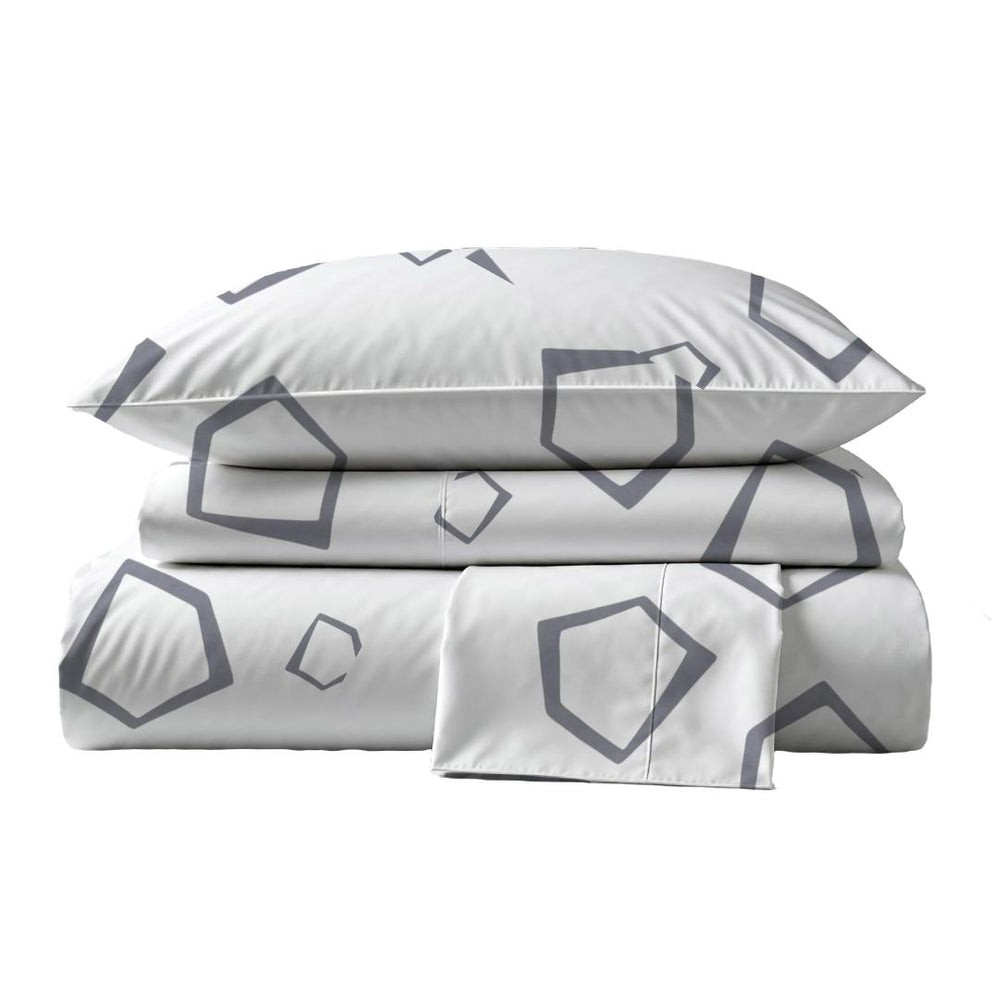 Sábanas 285 Hilos Percal 100% Algodón Pima | Phuyu Gris Colección I.U.