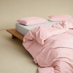 Set de Funda Duvet 415 Hilos Percal 100% Algodón Pima | Rosa Pastel