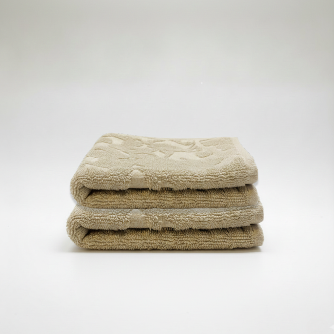 Set de Toallas de Visita Diseño Amapola 500 gr/m² | Peru Pima