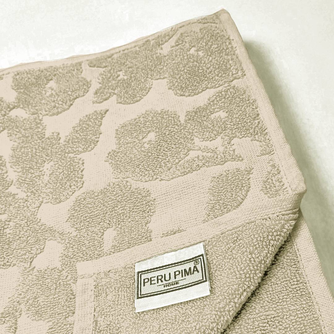 Set de Toallas de Visita Diseño Amapola 500 gr/m² | Peru Pima