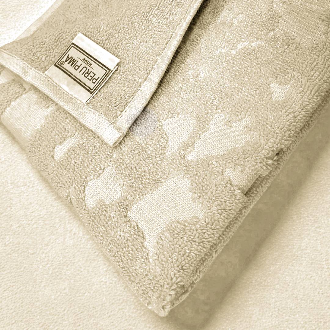 Set de Toallas de Visita Diseño Amapola 500 gr/m² | Peru Pima