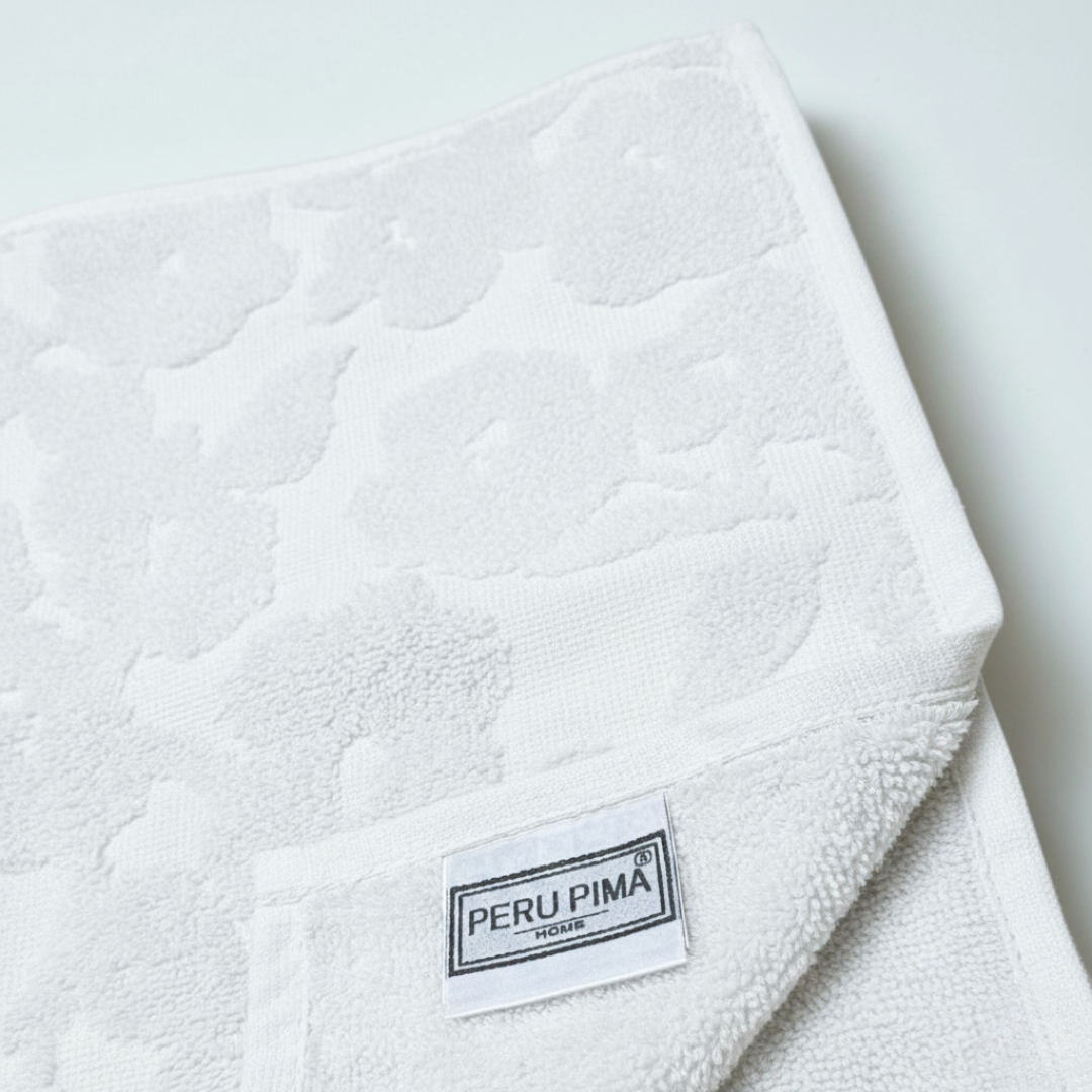 Set de Toallas de Visita Diseño Amapola 500 gr/m² | Peru Pima