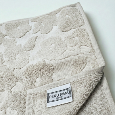 Set de Toallas de Visita Diseño Amapola 500 gr/m² | Peru Pima