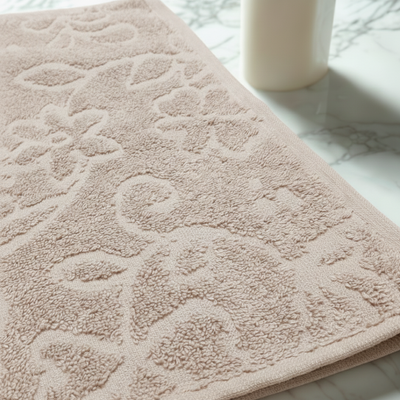 Set de Toallas de Visita Diseño Floral 500 gr/m² | Peru Pima