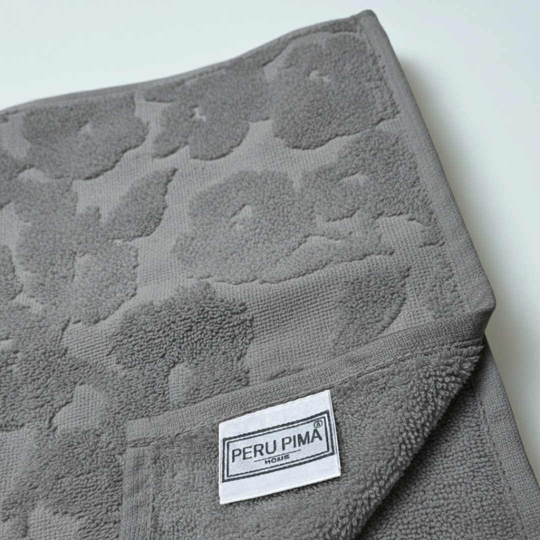 Set de Toallas de Visita Diseño Floral 500 gr/m² | Peru Pima