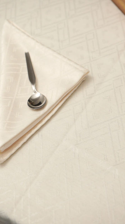 Mantel Rectangular Mediano Jacquard | Polialgodón