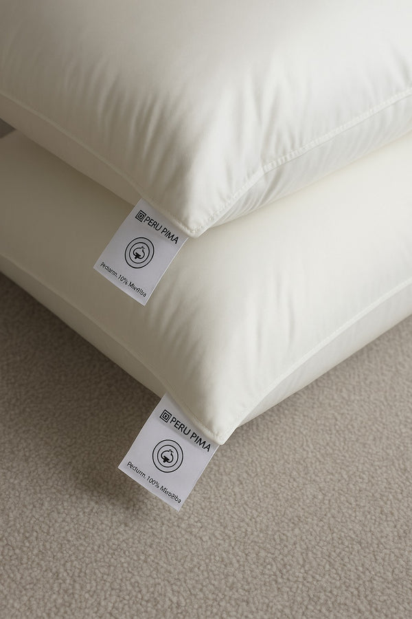 Set de 2 Almohadas Clásicas de Microfibra