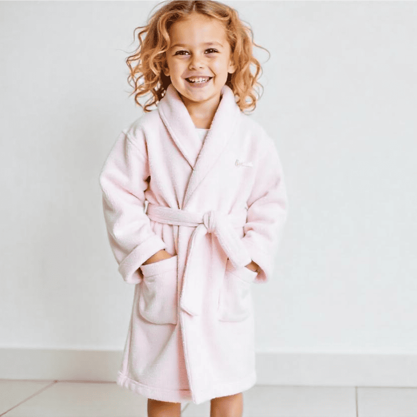 Batas de Baño Clásicas para Niños | Palo Rosa