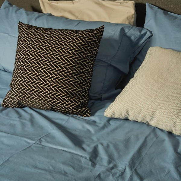Set de Funda Duvet 415 Hilos Percal 100% Algodón Pima | Light Denim