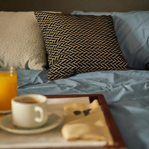 Set de Funda Duvet 415 Hilos Percal 100% Algodón Pima | Light Denim