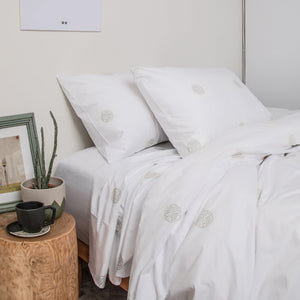 Fundas de Almohada 400 Hilos Satén 100% Algodón Pima | Inti Gris Colección I.U.