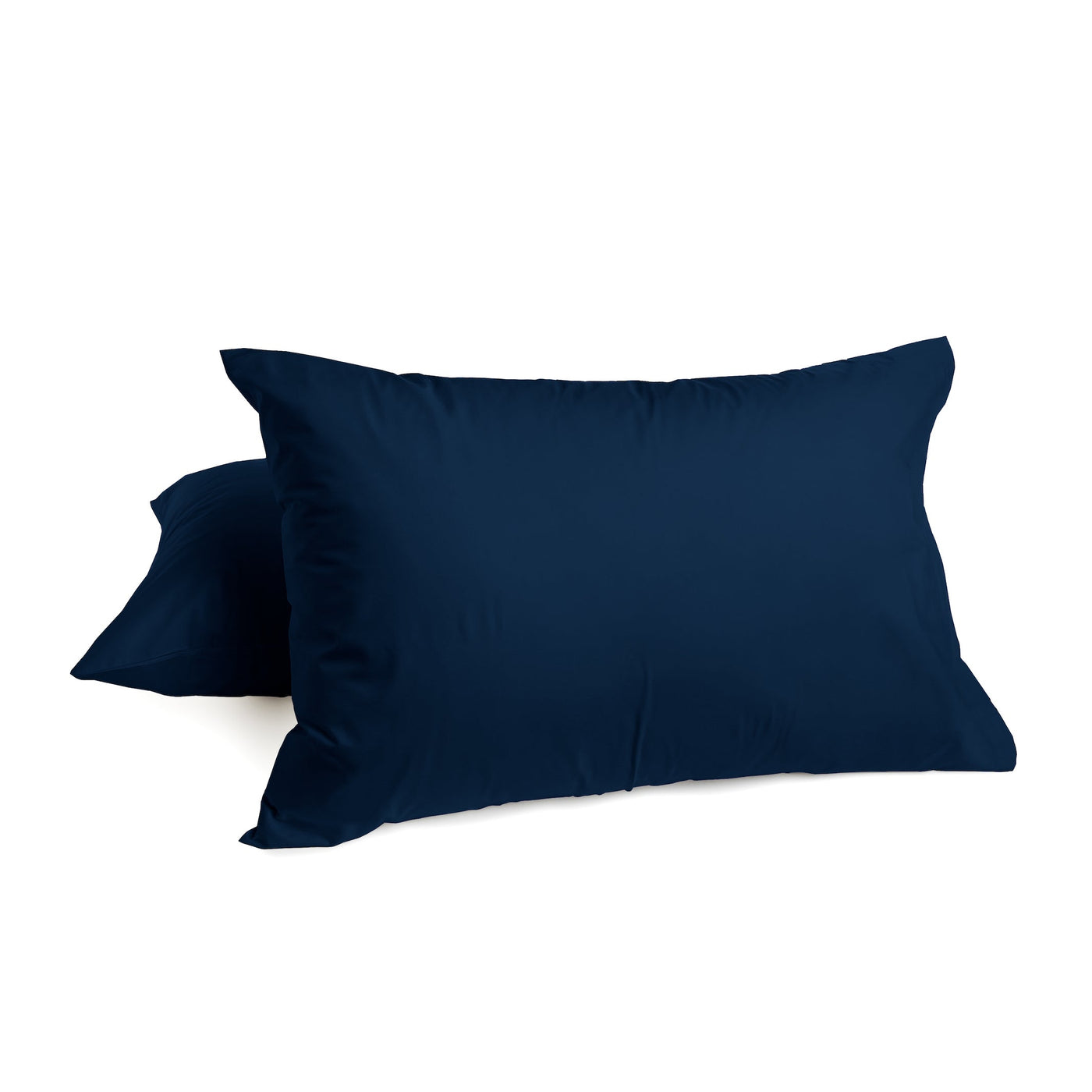 Fundas de Almohada 400 Hilos Satén 100% Algodón Pima | Azul profundo Colección I.U.